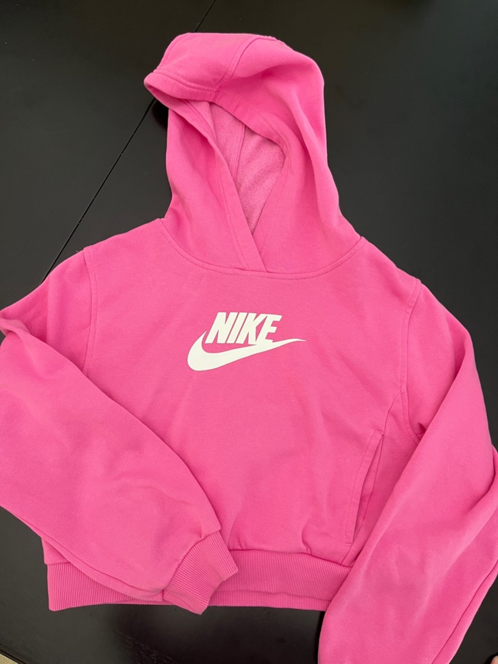 Nike Hot Pink Hoodie with White Logo